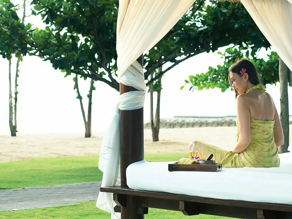 Open-air spa pavilion, Bali