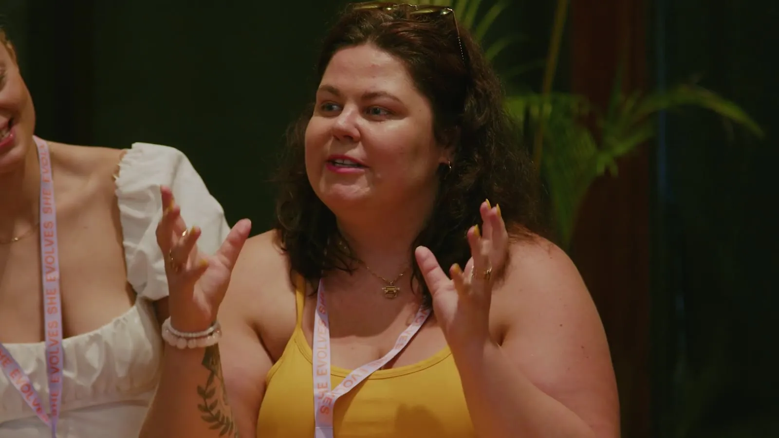 A woman sharing in a session, Fiji 2022